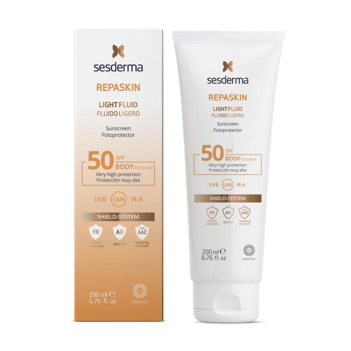 SESDERMA - Repaskin Fluido Ligero Corporal SPF 50  200 ml
