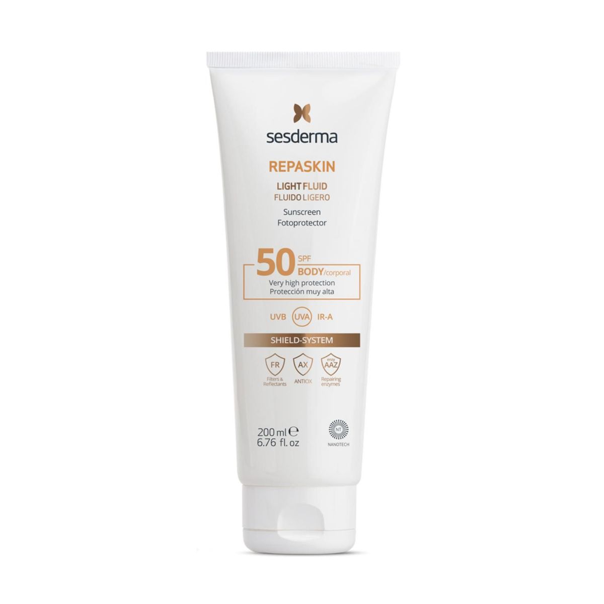 SESDERMA - Repaskin Fluido Ligero Corporal SPF 50  200 ml