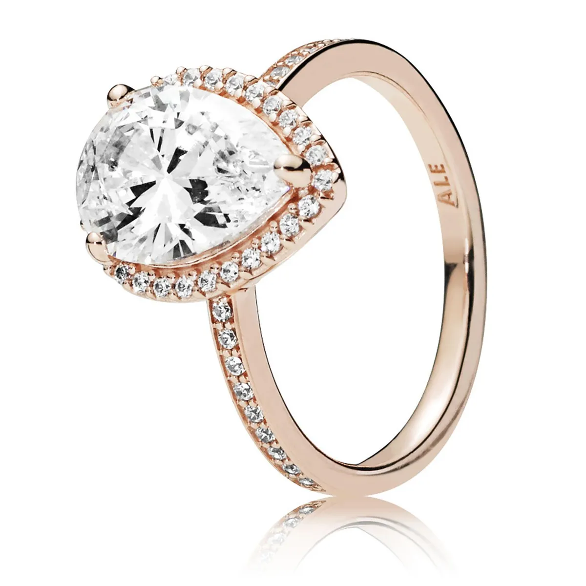 PANDORA - Anillo Pandora Lagrima 186251cz