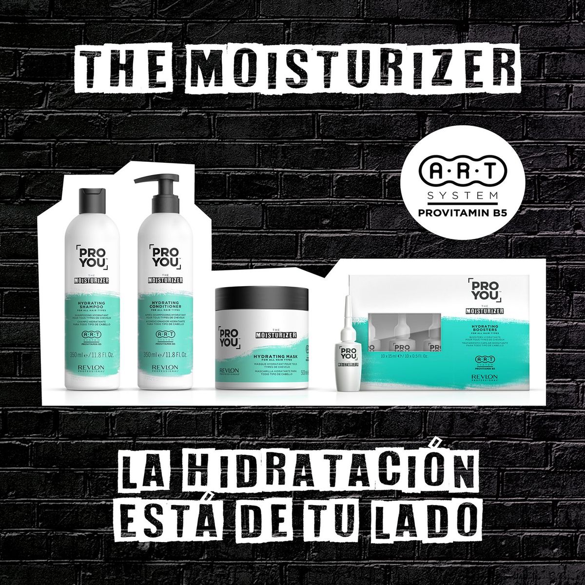 REVLON PROFESSIONAL - Pro You The Moisturizer Booster X 10 Und - Ampollas Hidratantes