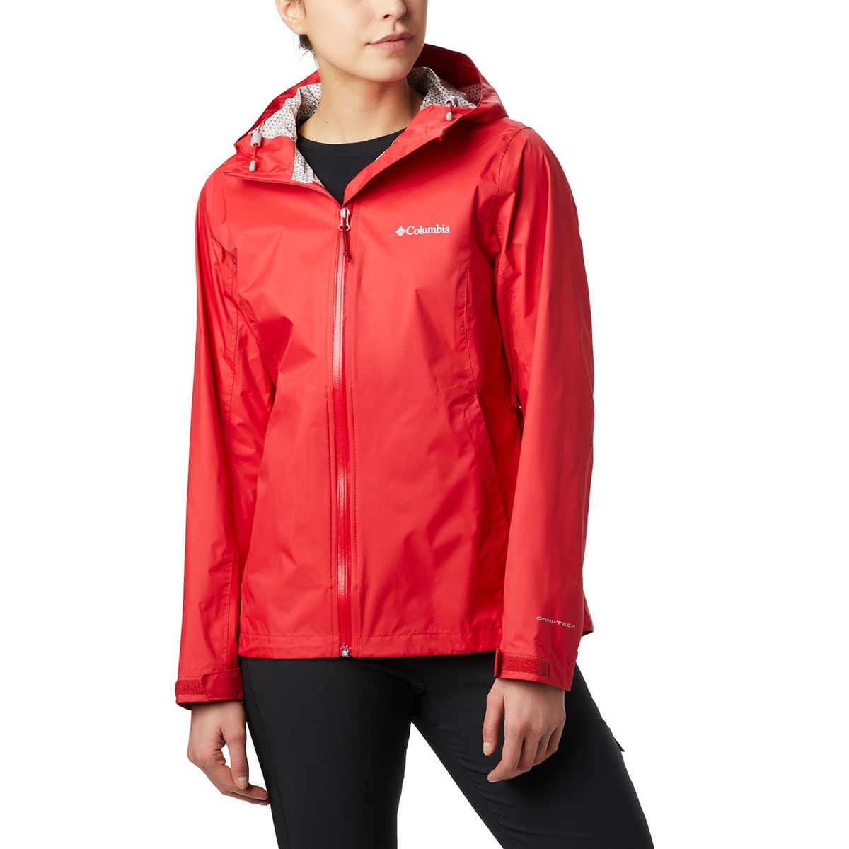 COLUMBIA - Casaca Impermeable Evapouration JKT Red Mujer
