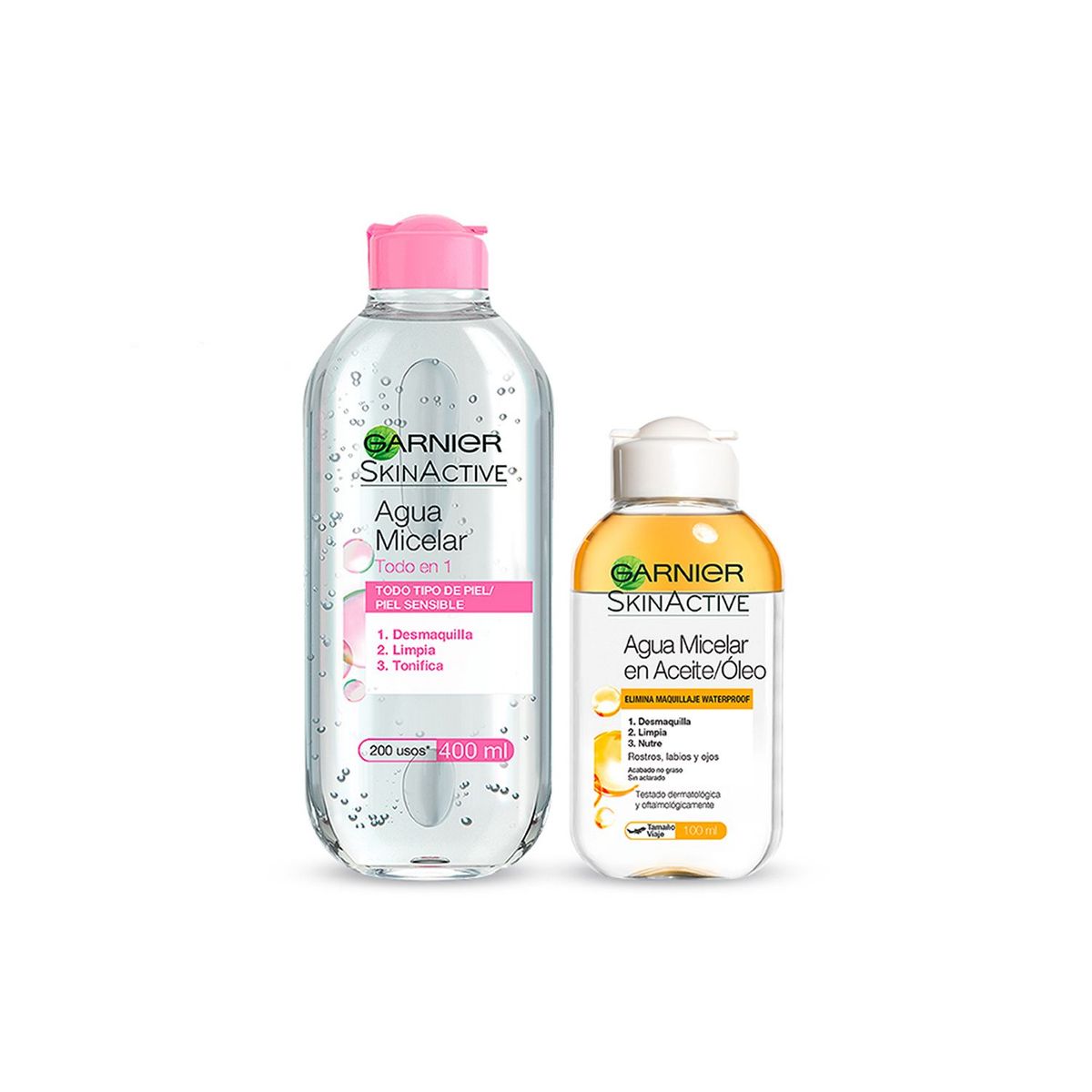 LOREAL PARIS - Pack Agua Micelar Todo en 1 x 400ml + Bifásica x 100ml