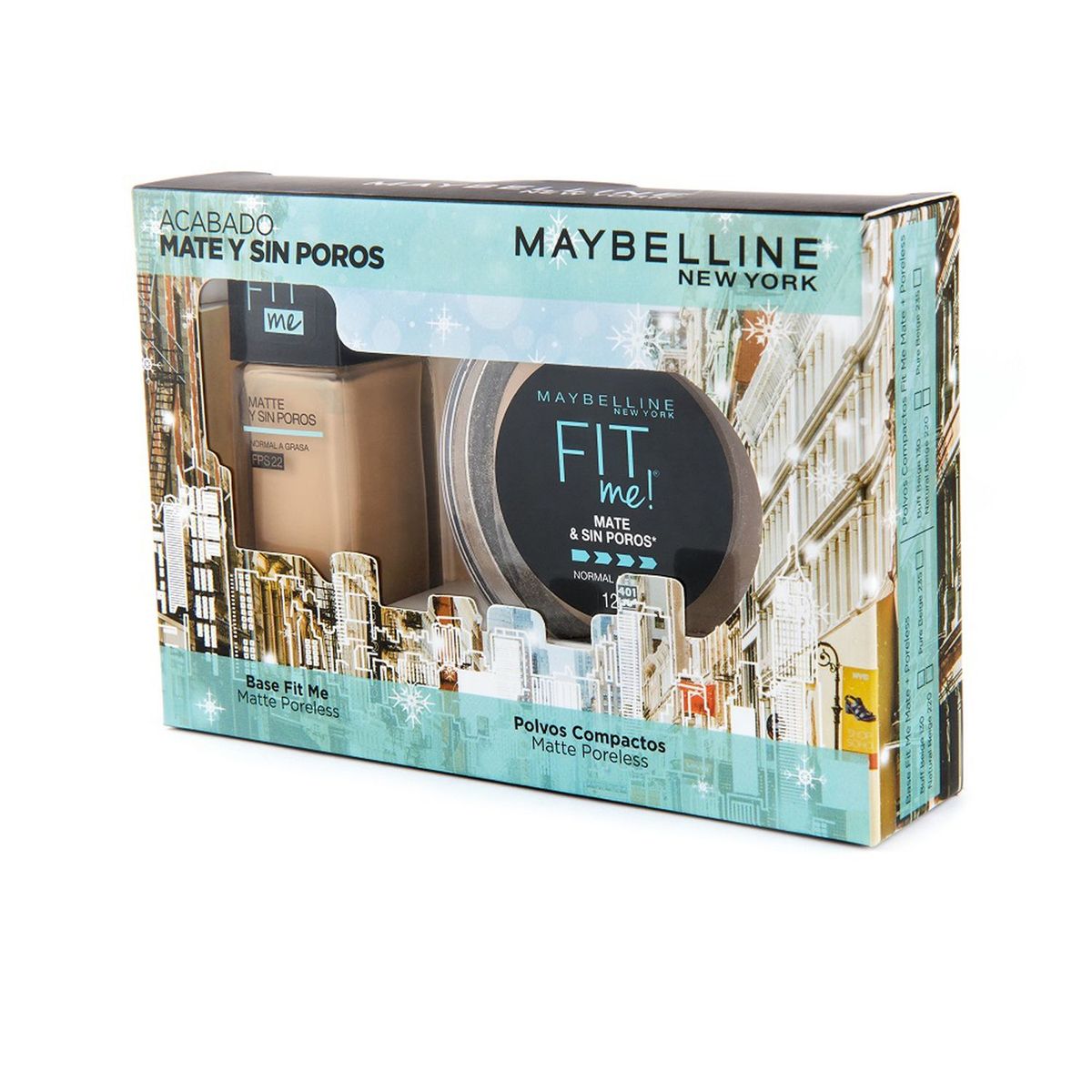 MAYBELLINE - Pack Fit Me®: Base + Polvo 220 Natural Beige