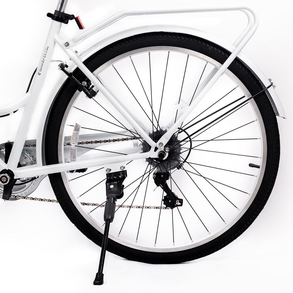 IRON - Bicicleta Urbana Gama Retro Plus Aro 26 Blanco