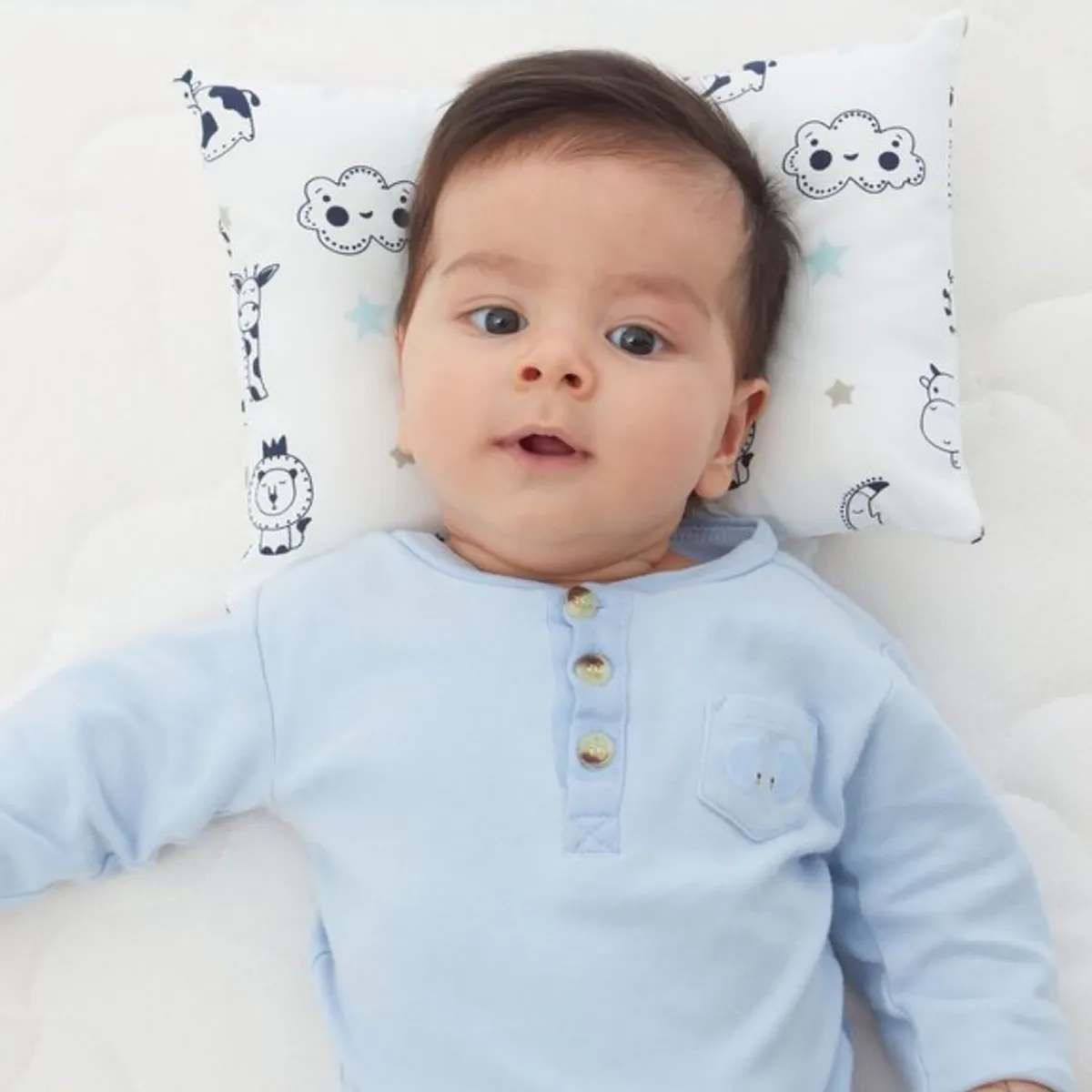 MATERNELLE - Almohada Bebe Anticabeza Plana