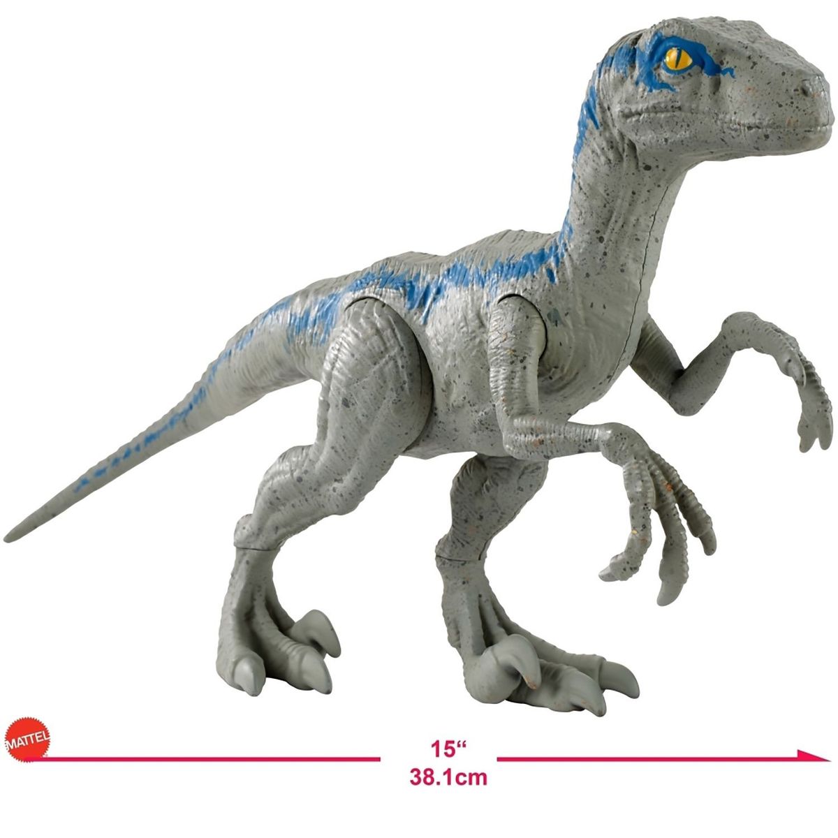 JURASSIC WORLD - Jurassic World, Velociraptor Blue De 12 Pulgadas