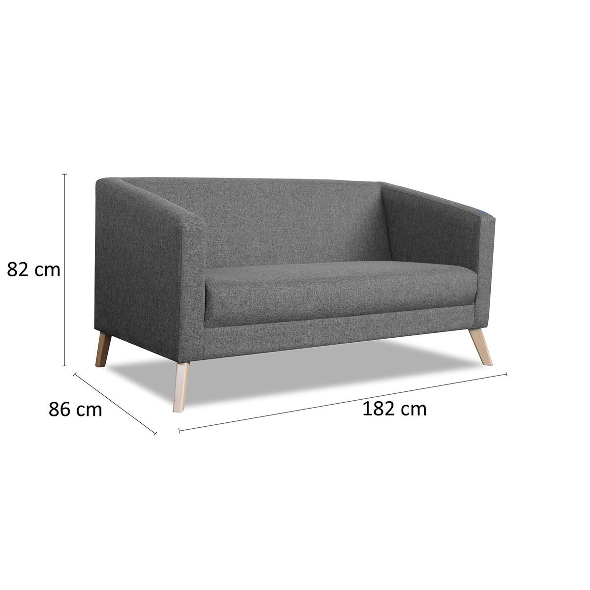MICA - Juego de Sala Ginebra 3-1 + Sillón Banqueta Azul acero