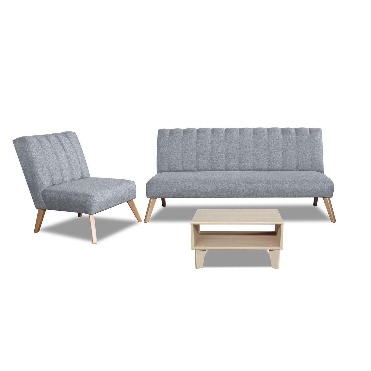 MICA - Juego de Sala Palermo 3-1 Cuerpos + Mesa de Centro