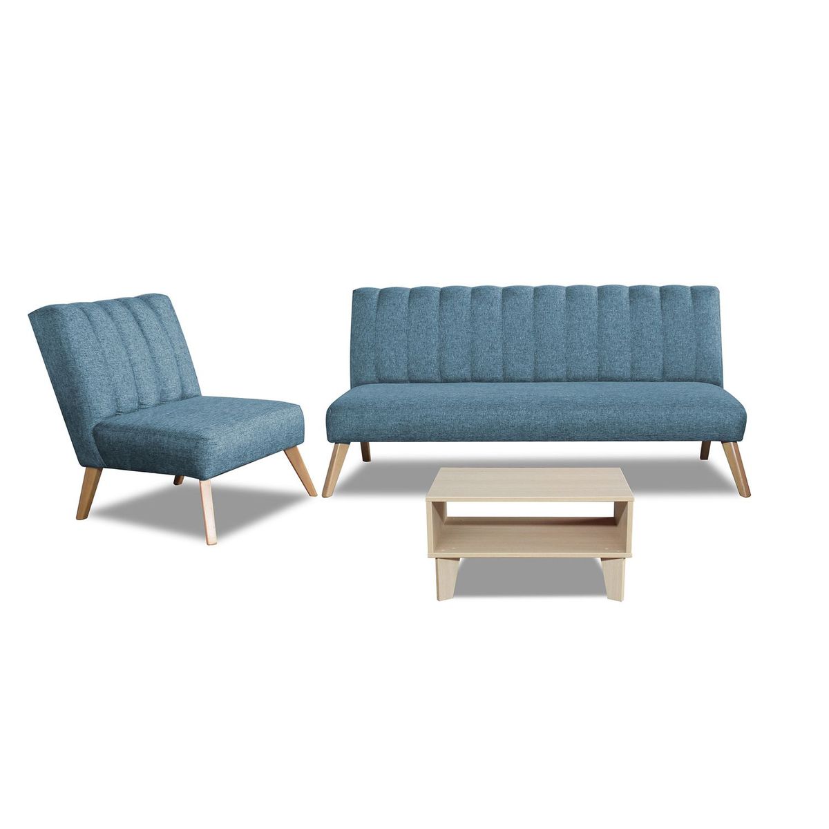 MICA - Juego de Sala Palermo 3-1 Cuerpos + Mesa de Centro