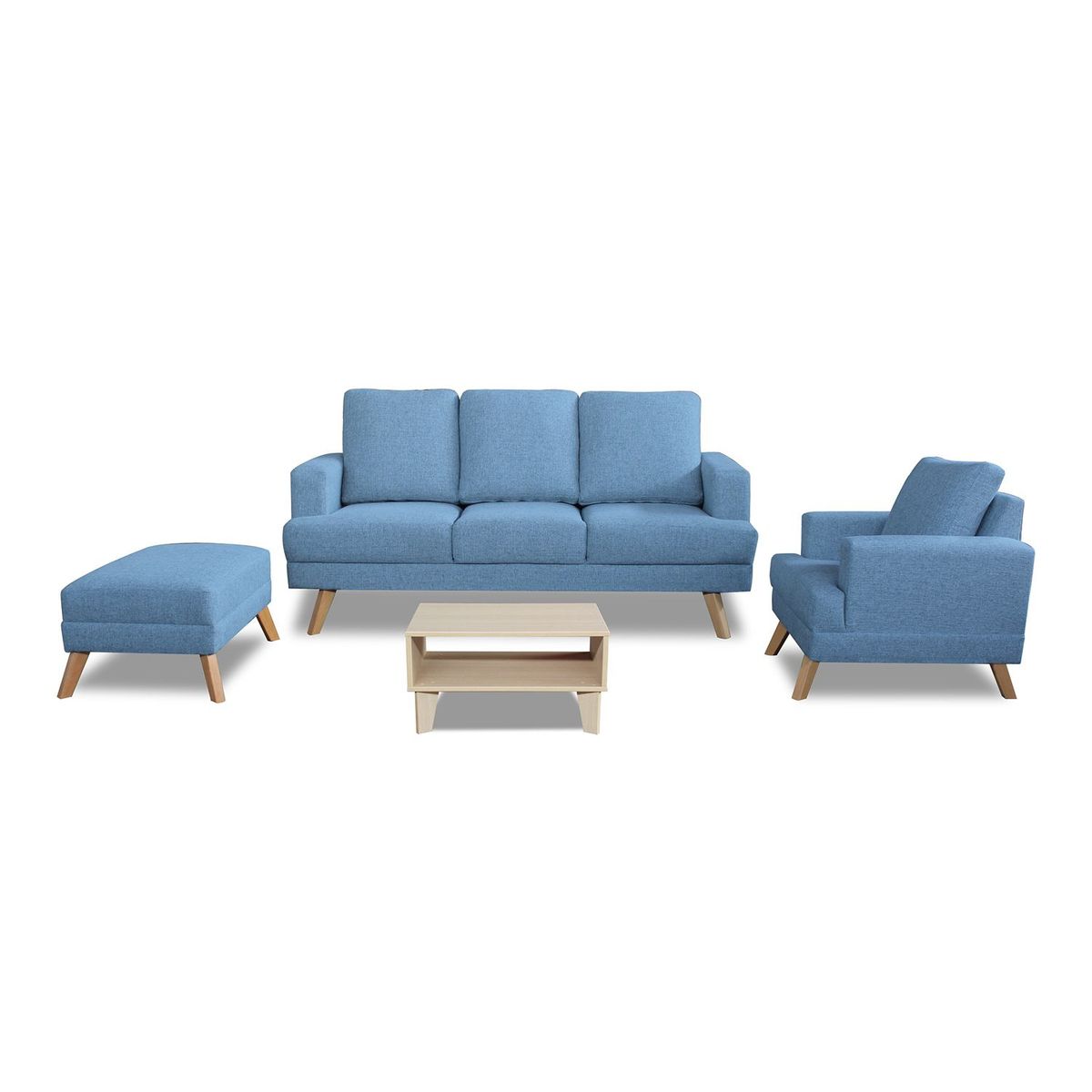 MICA - Juego de Sala Tobago 3-1 + Banqueta + Mesa de Centro