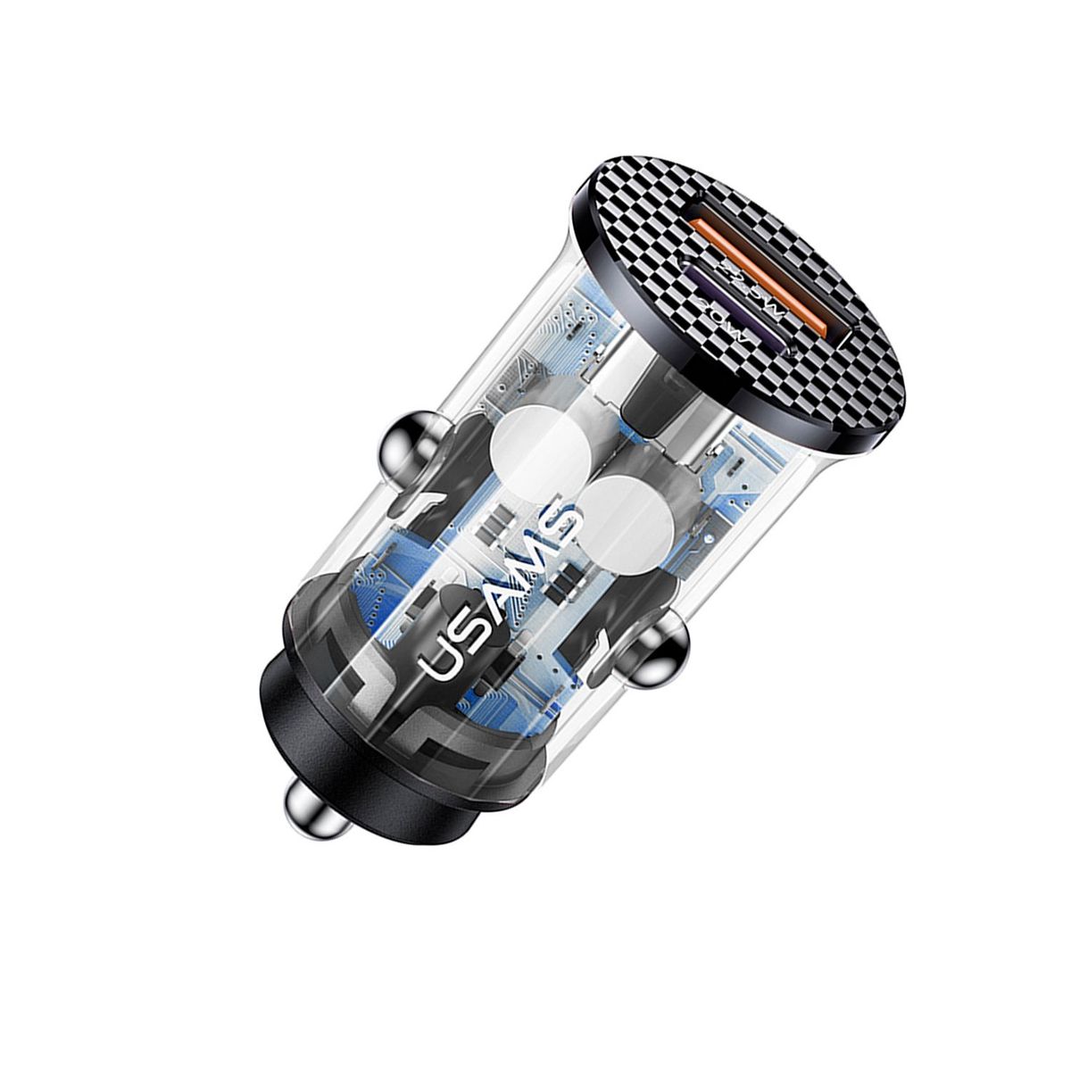 USAMS - Cargador Celular para Auto Rapido 42.5w Qc+pd Negro 