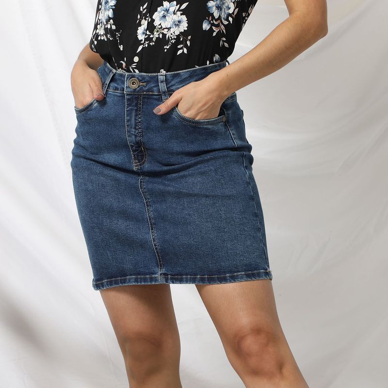 UNIVERSITY CLUB - Falda Jean Mujer University Club