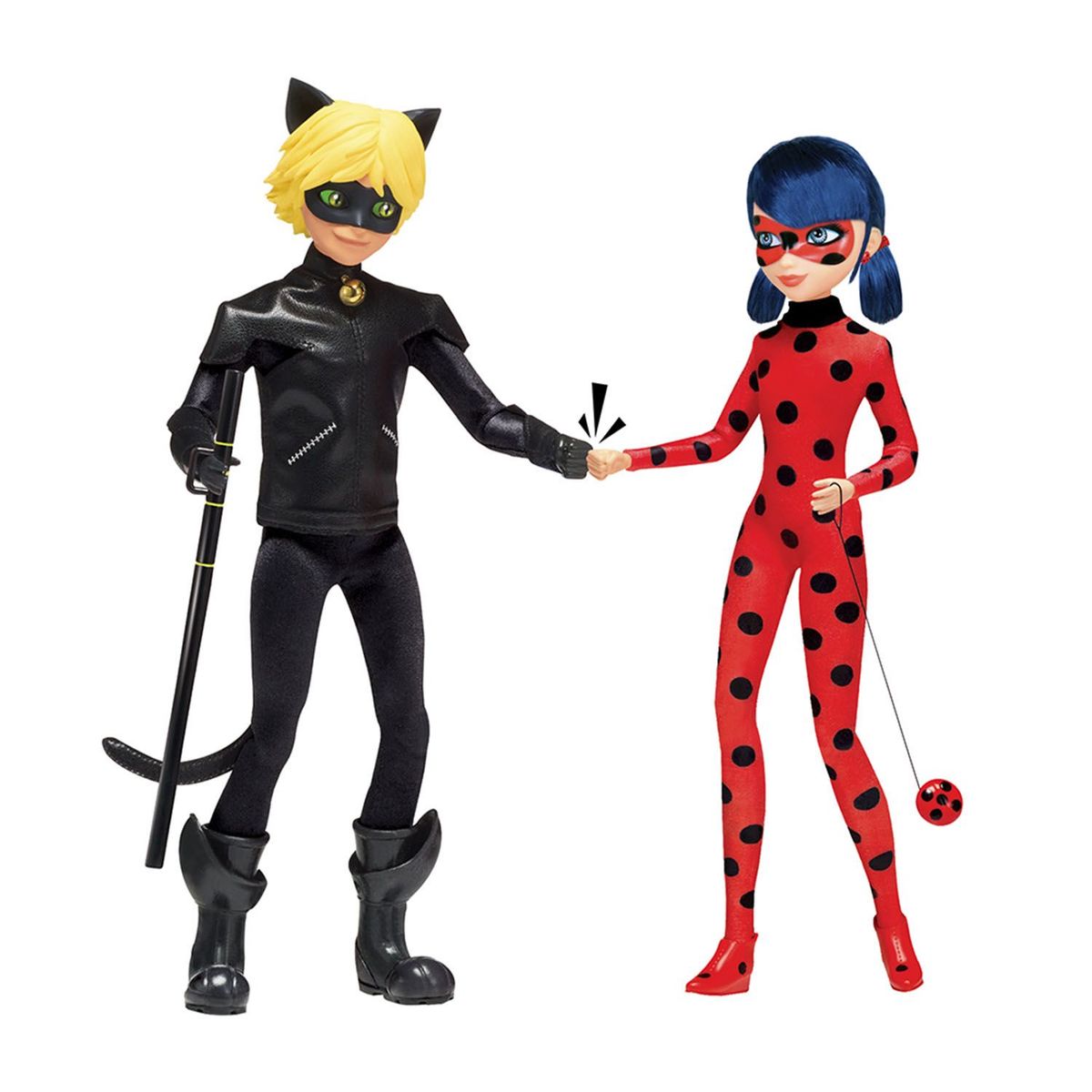 MIRACULOUS - Pack Muñecas Ladybug Y Cat Noir
