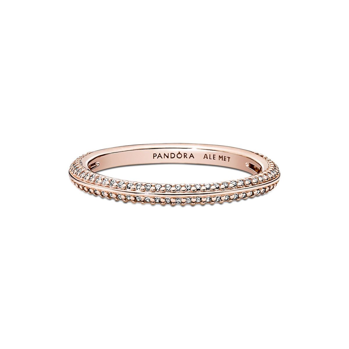 PANDORA - Anillo Pavé en Oro Rosa 14K