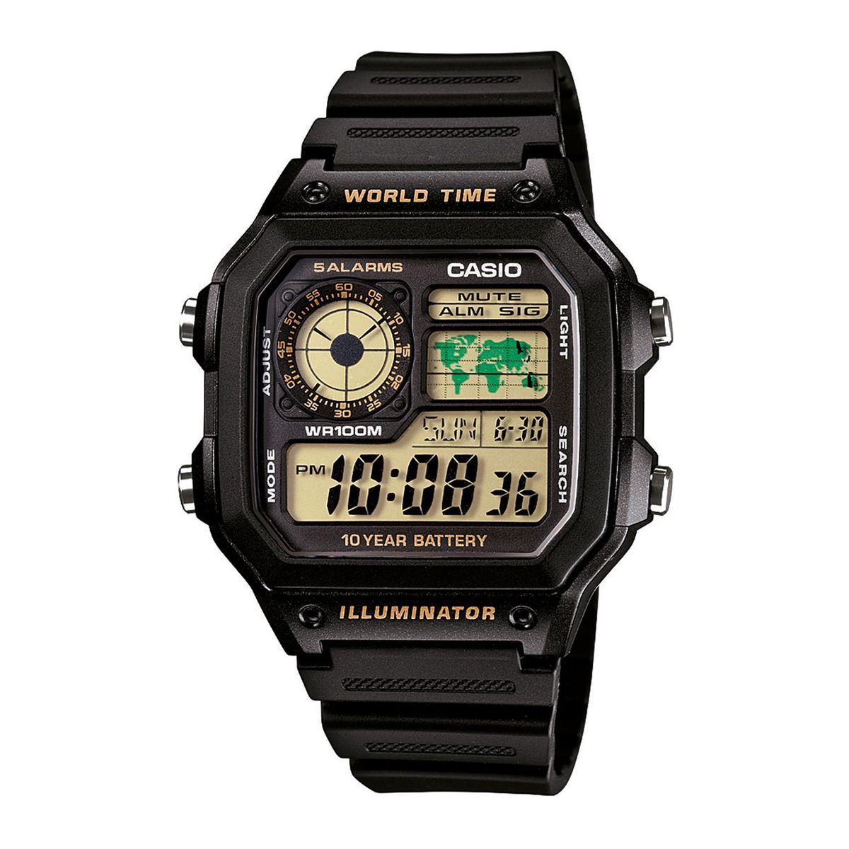 CASIO - Reloj CASIO Digital Hombre AE-1200WH-1B