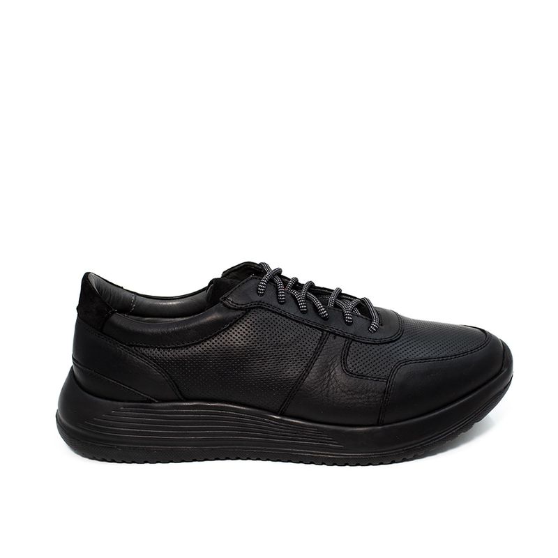 DAUSS - Zapatillas Urbanas Cuero Hombre Dauss Negro Negro