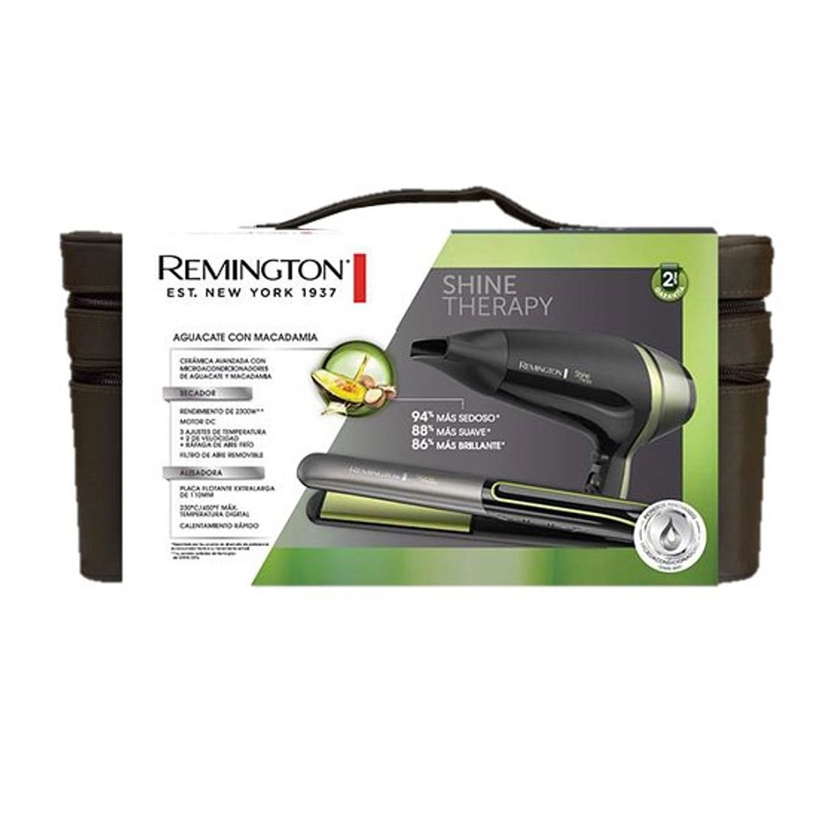 REMINGTON - Combo Alisadora/Secadora Shine