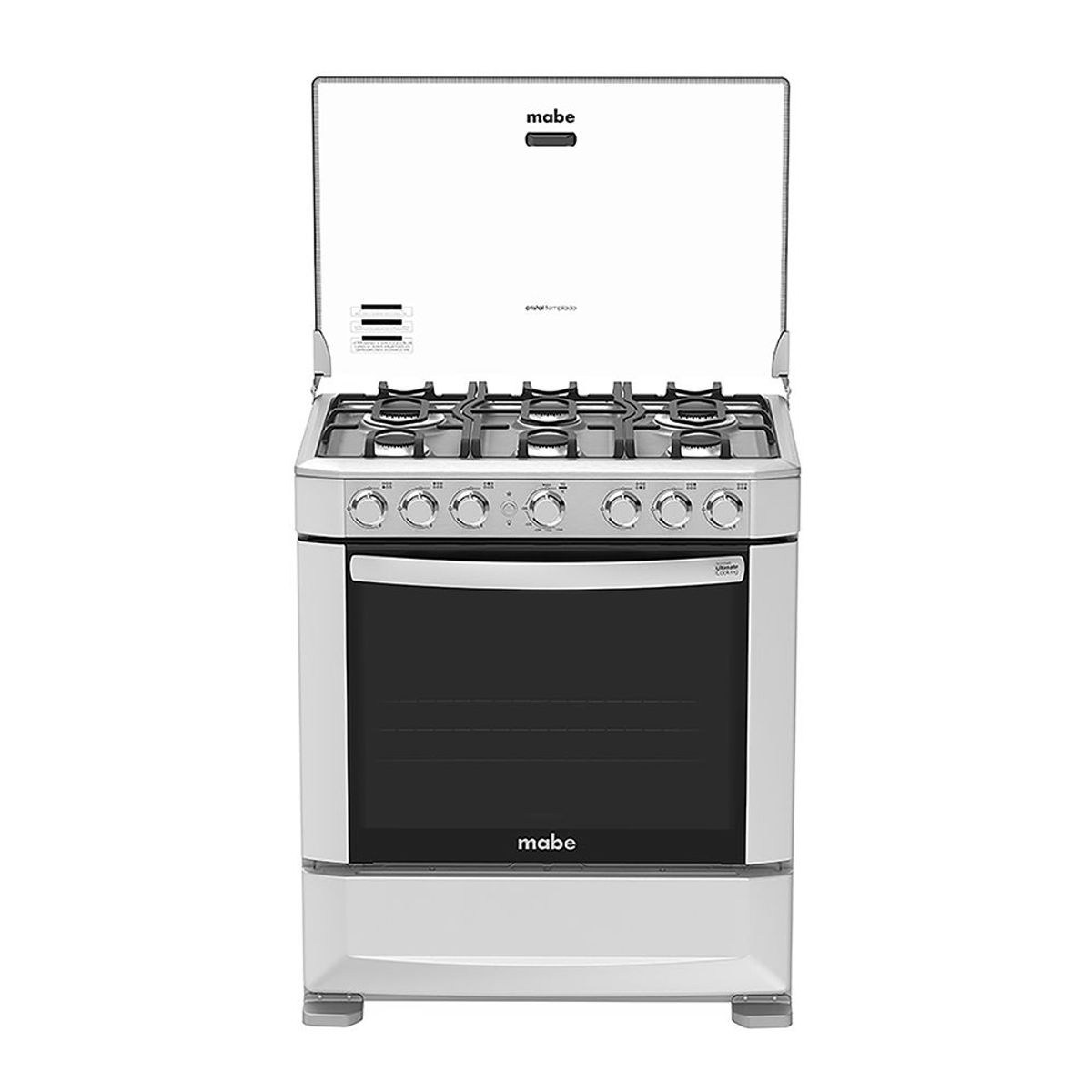 MABE - Cocina 6 hornillas CMP7620FX0 acero MABE