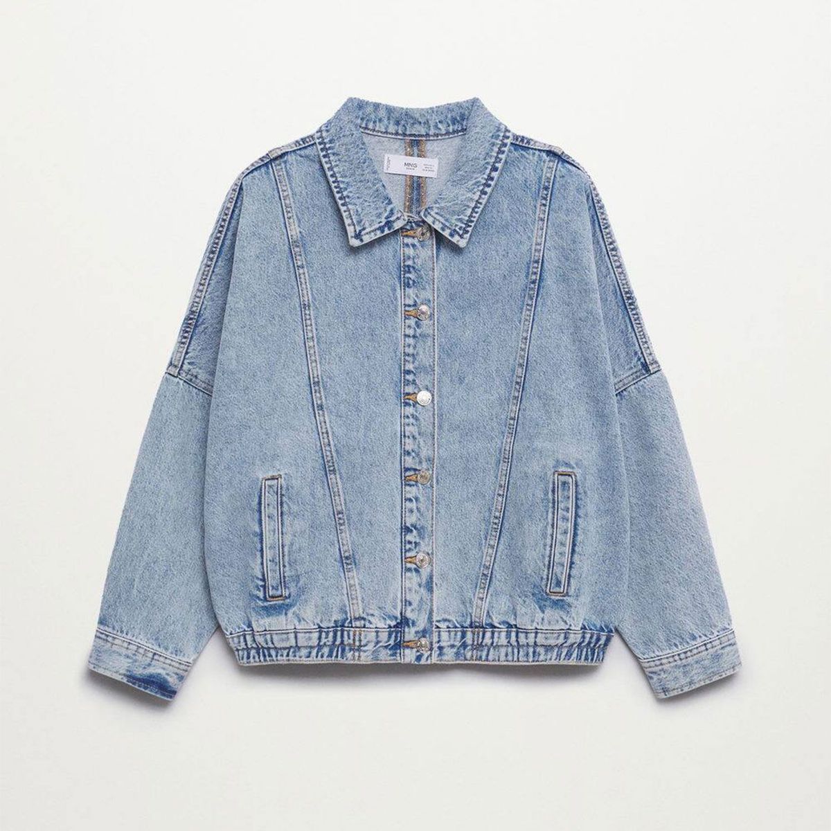 MANGO - Casaca Jean Oversize Mujer Mango