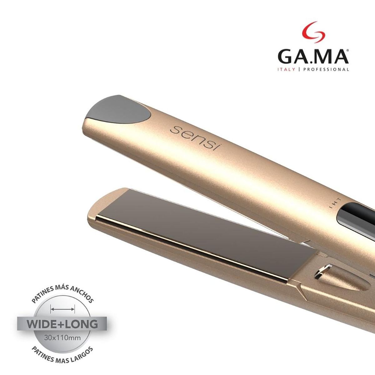 GAMA - Plancha de Cabello CP1 Nova Sensi IHT 5D Therapy Gold