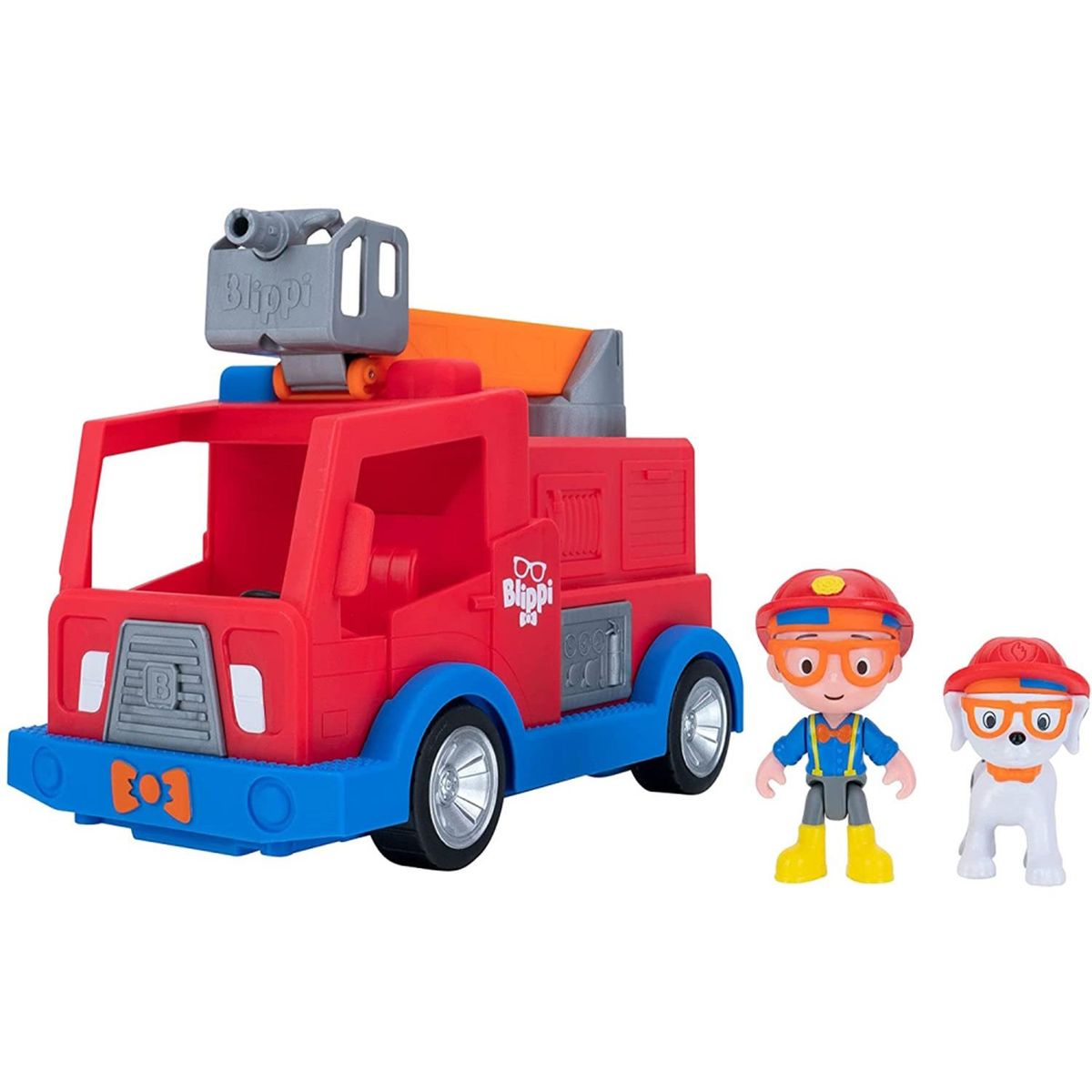 BLIPPI - Carro de Juguete Camión de Bombero con Figura
