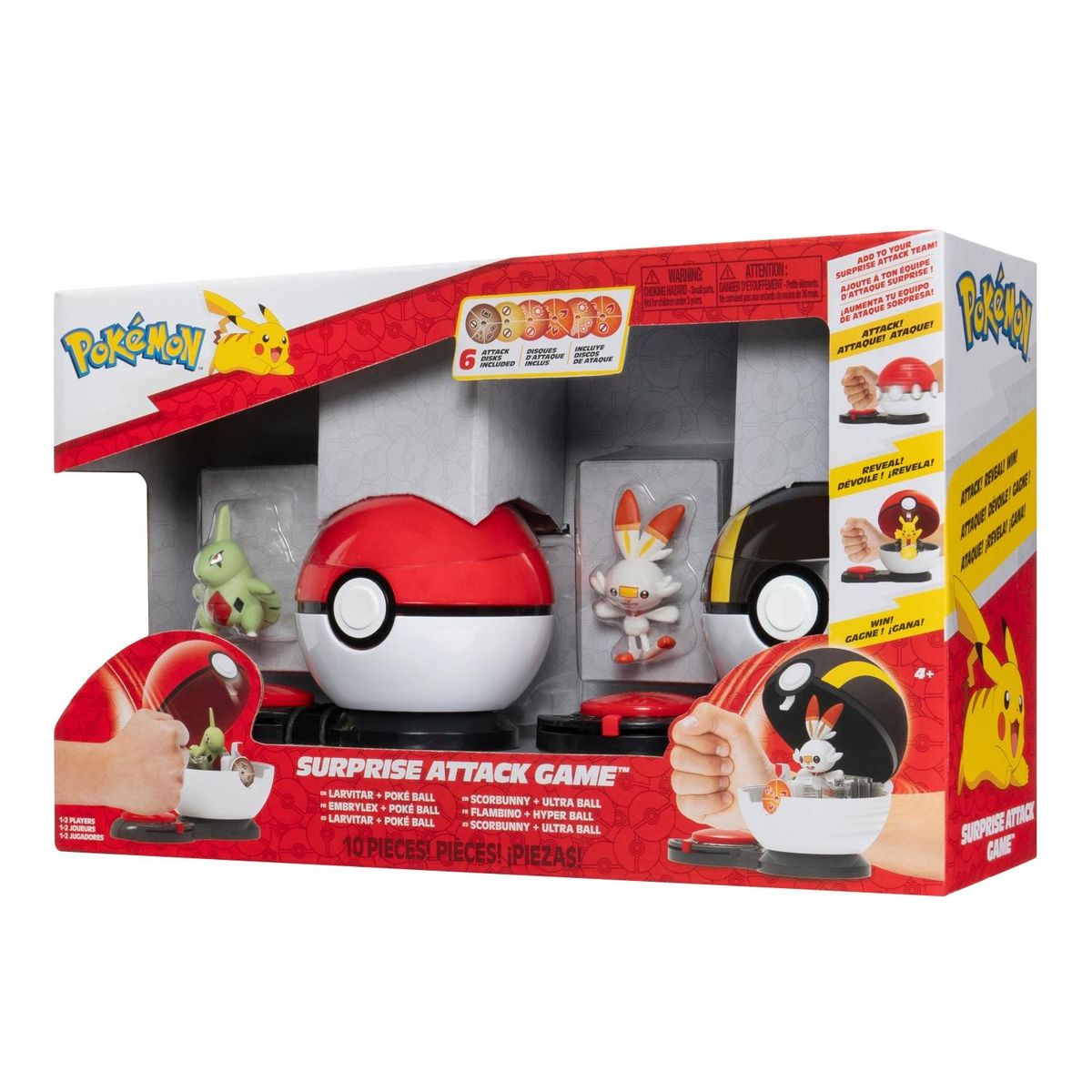 POKEMON - Figuras Pokemon Con Pokebola Ataque