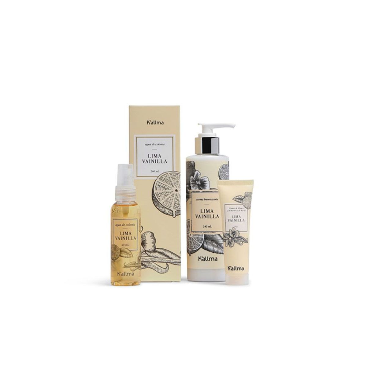 K'ALLMA - Set K'allma Colonias + Cremas Lima Vainilla