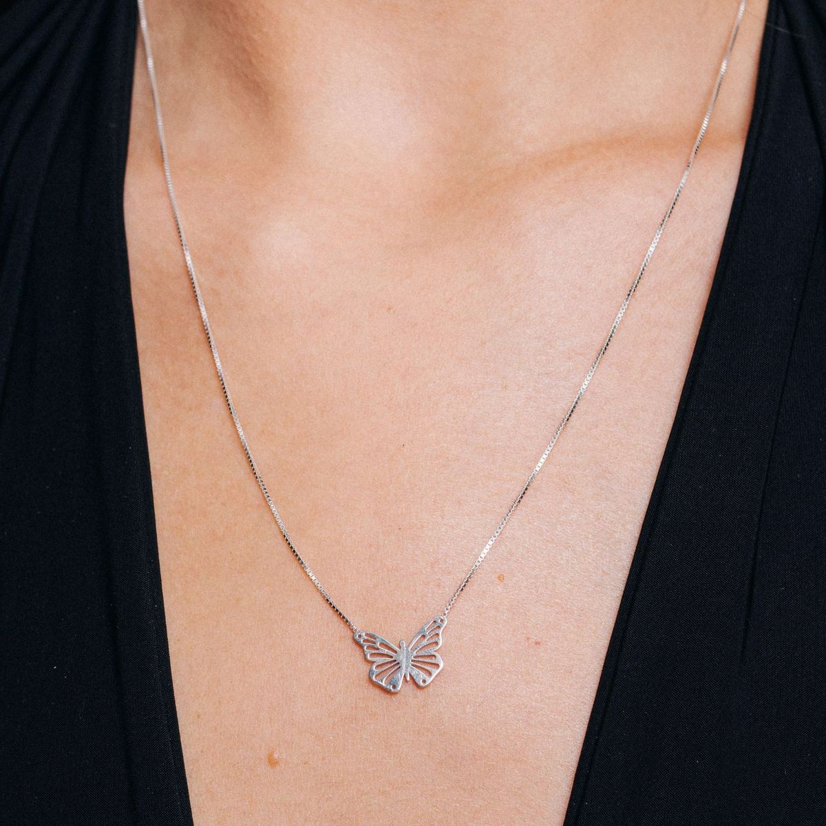 MAISHA - Collar Silver Butterfly Plata 925
