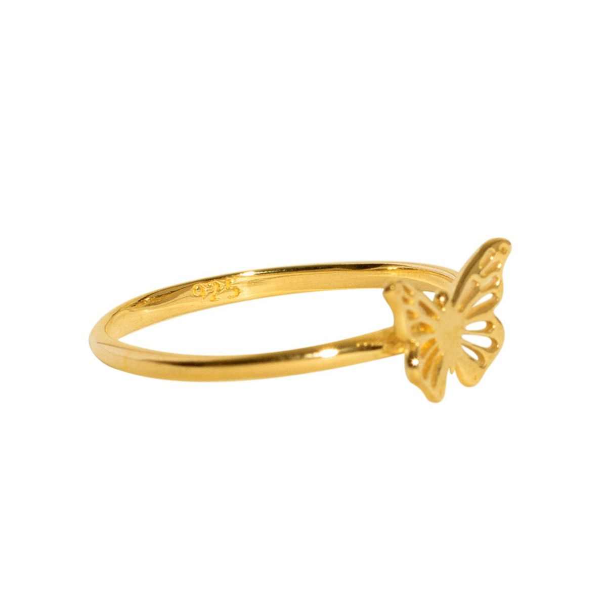 MAISHA - Anillo Golden Butterfly Bañado en Oro Fino