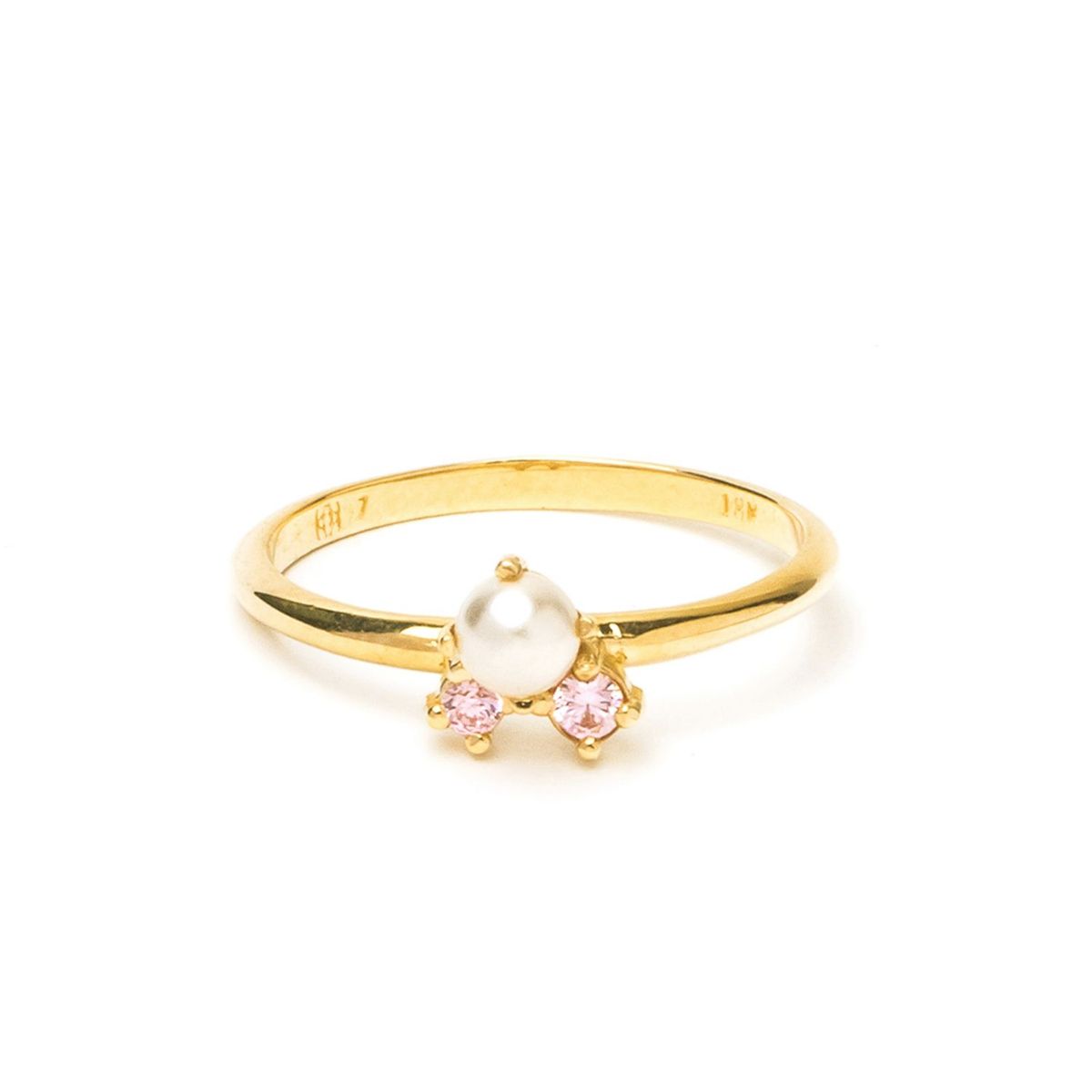 MAISHA - Anillo Oro 18K Coral