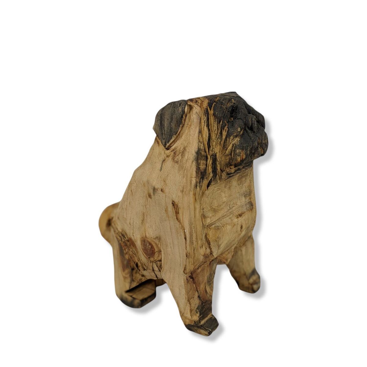 REPUBLIC DECO - Perro Pug Madera
