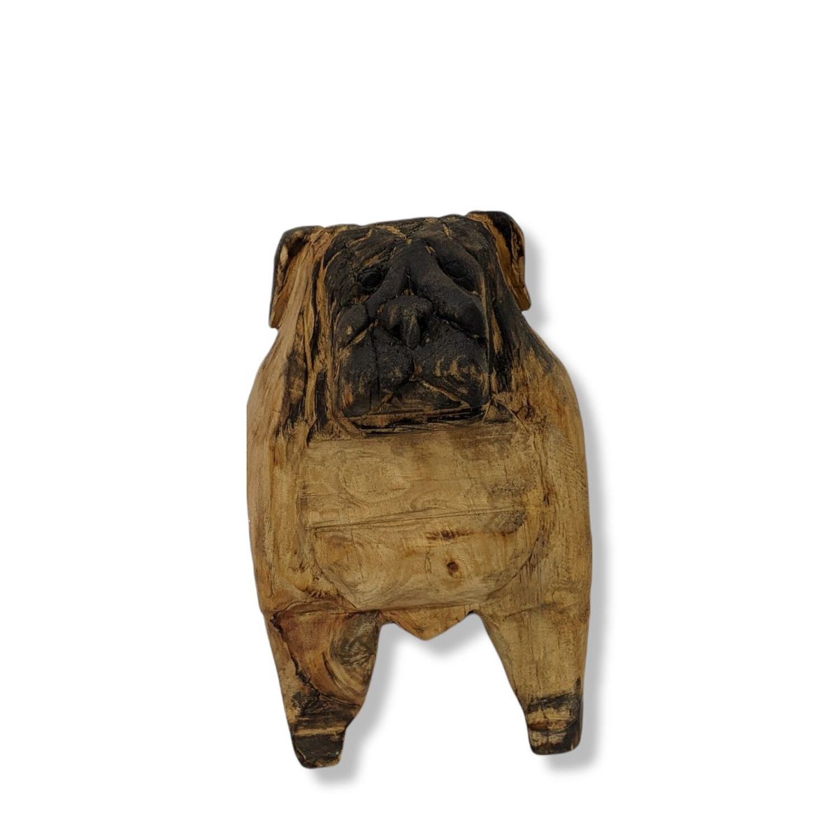 REPUBLIC DECO - Perro Pug Madera