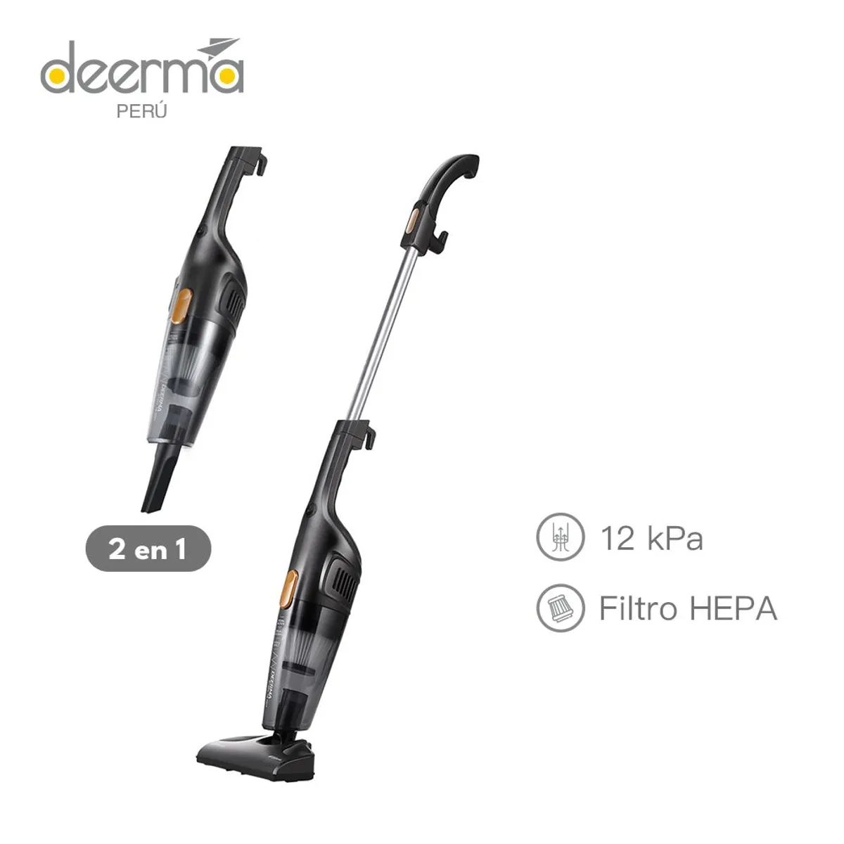 DEERMA - Aspiradora Multifuncional Negra Deerma DX115C