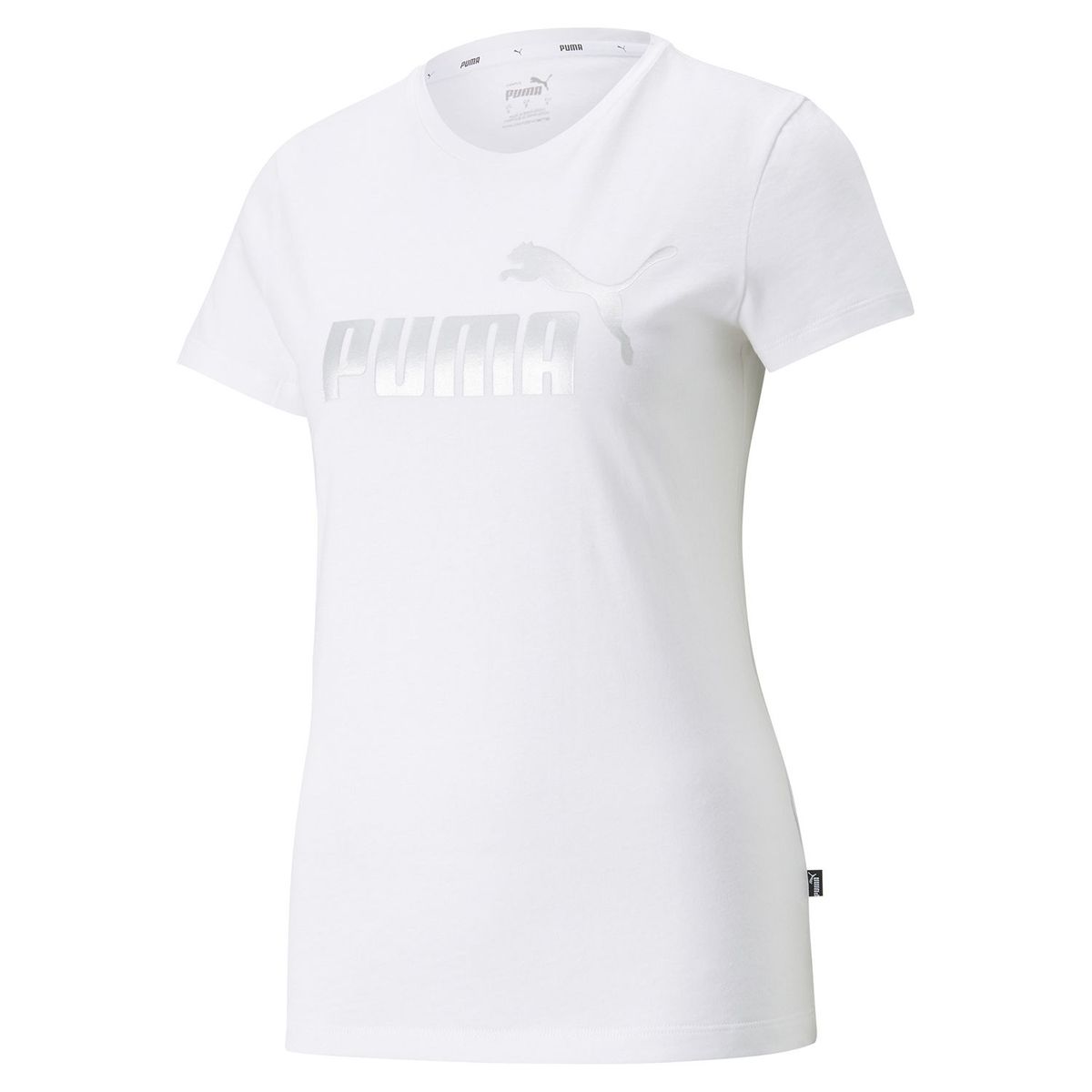 PUMA - Polo deportivo Training Mujer ESS+ Metallic Logo Tee