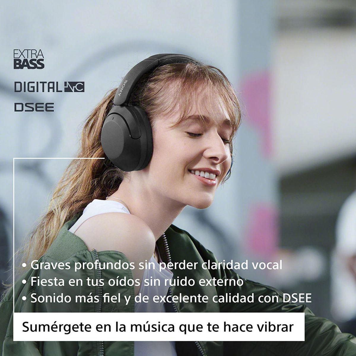 SONY - Audífonos Noise Cancelling con Bluetooth y Extra Bass WH-XB910N