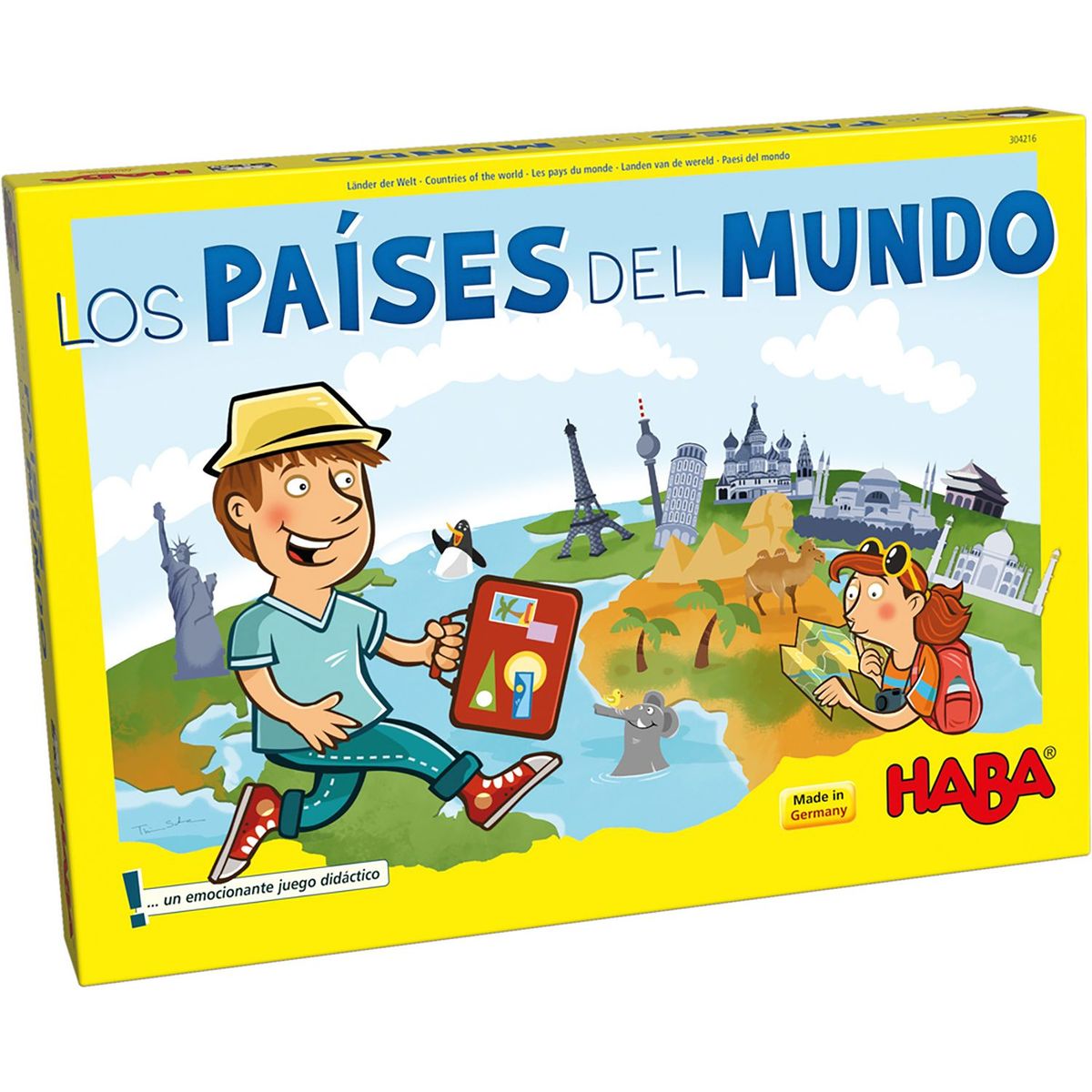 HABA - Juego de Mesa Los Paises Del Mundo 