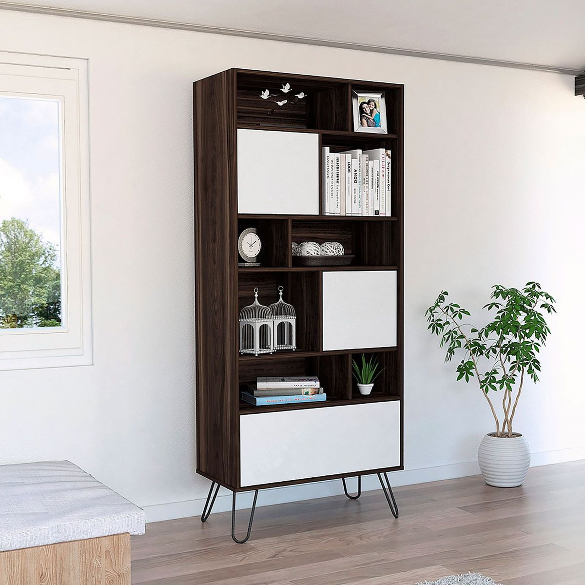 TUHOME - Biblioteca Con 3 Puertas Vassel 