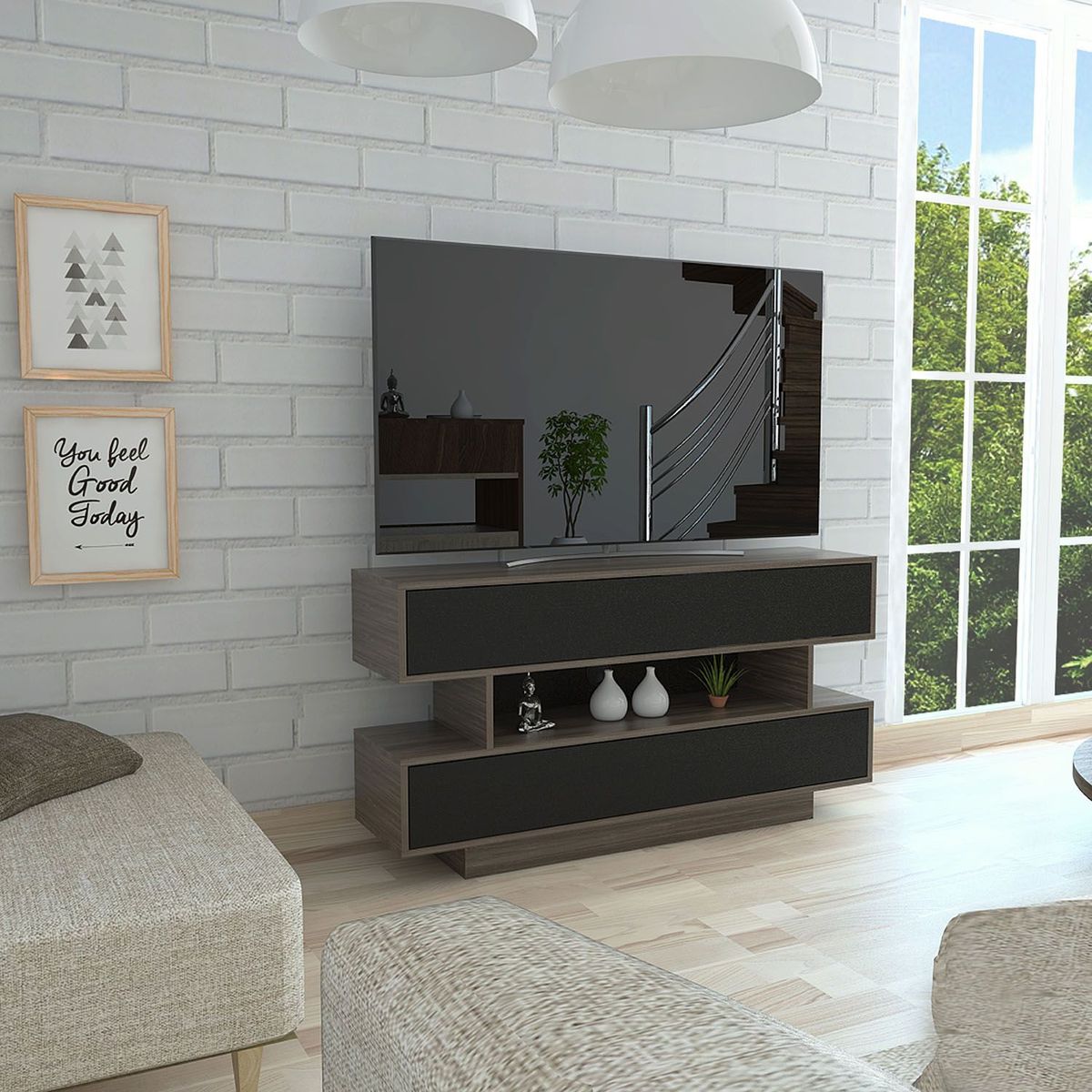 TUHOME - Mesa de TV Bellagio Siena 50"