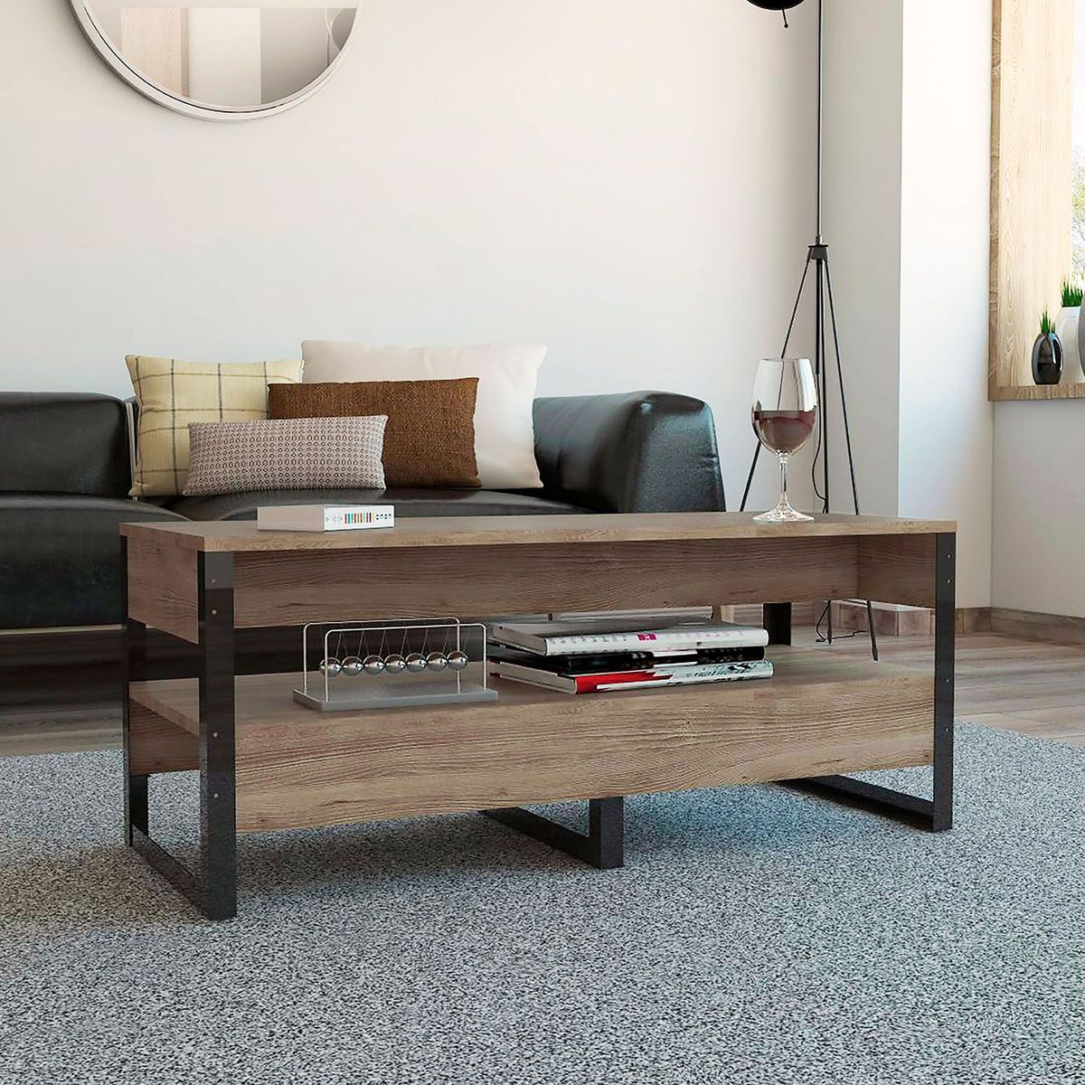 TUHOME - Mesa de Centro Magnum Miel