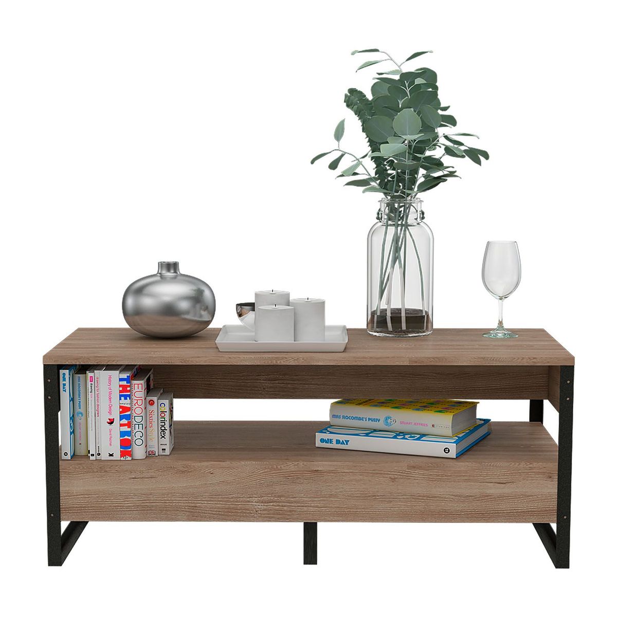 TUHOME - Mesa de Centro Magnum Miel