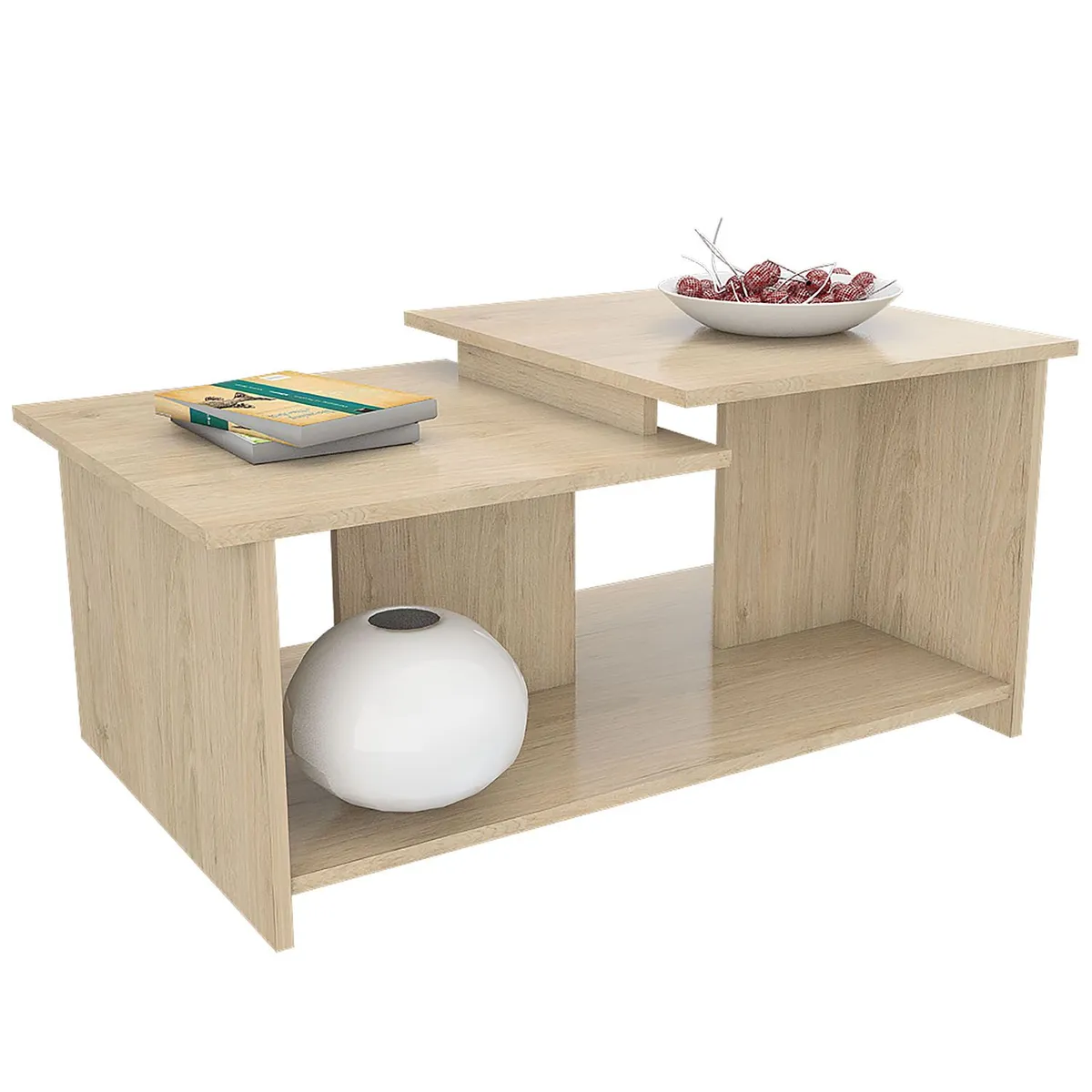 TUHOME - Mesa de Centro 2 Niveles Wema 