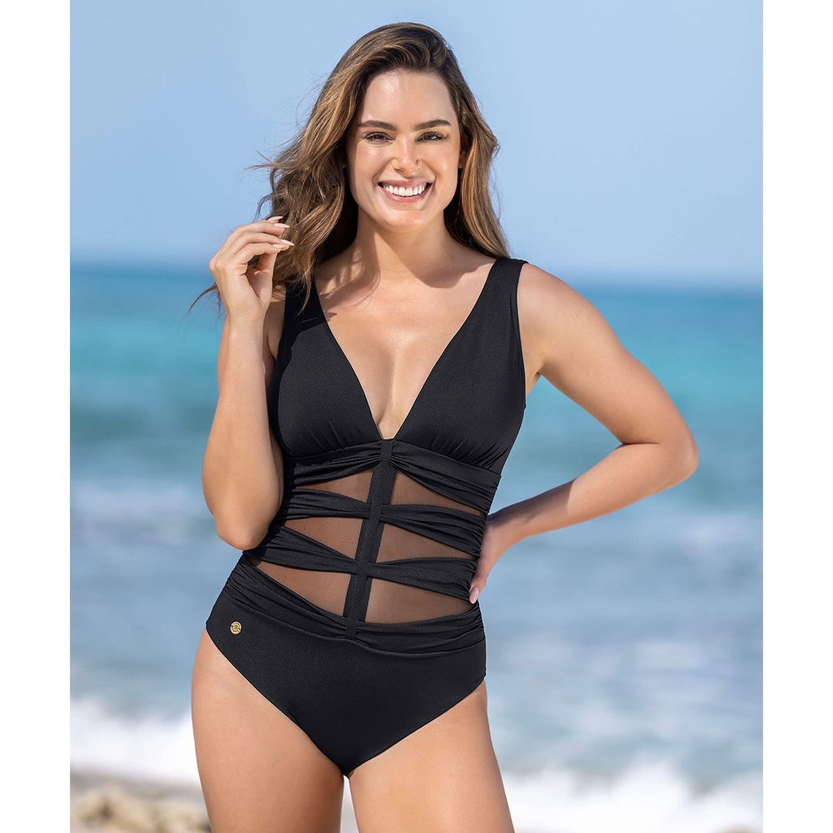 LEONISA - Traje de Baño de Control Suave Leonisa