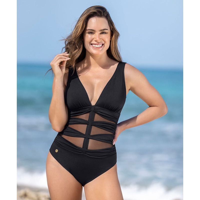 LEONISA - Traje de Baño de Control Suave Leonisa