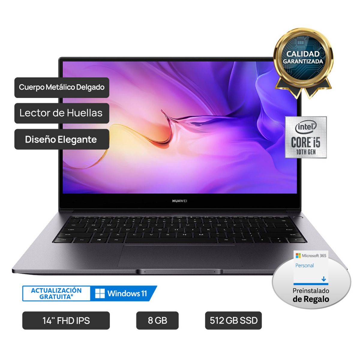 HUAWEI - HUAWEI MateBook D14 i5 8+512GB+365