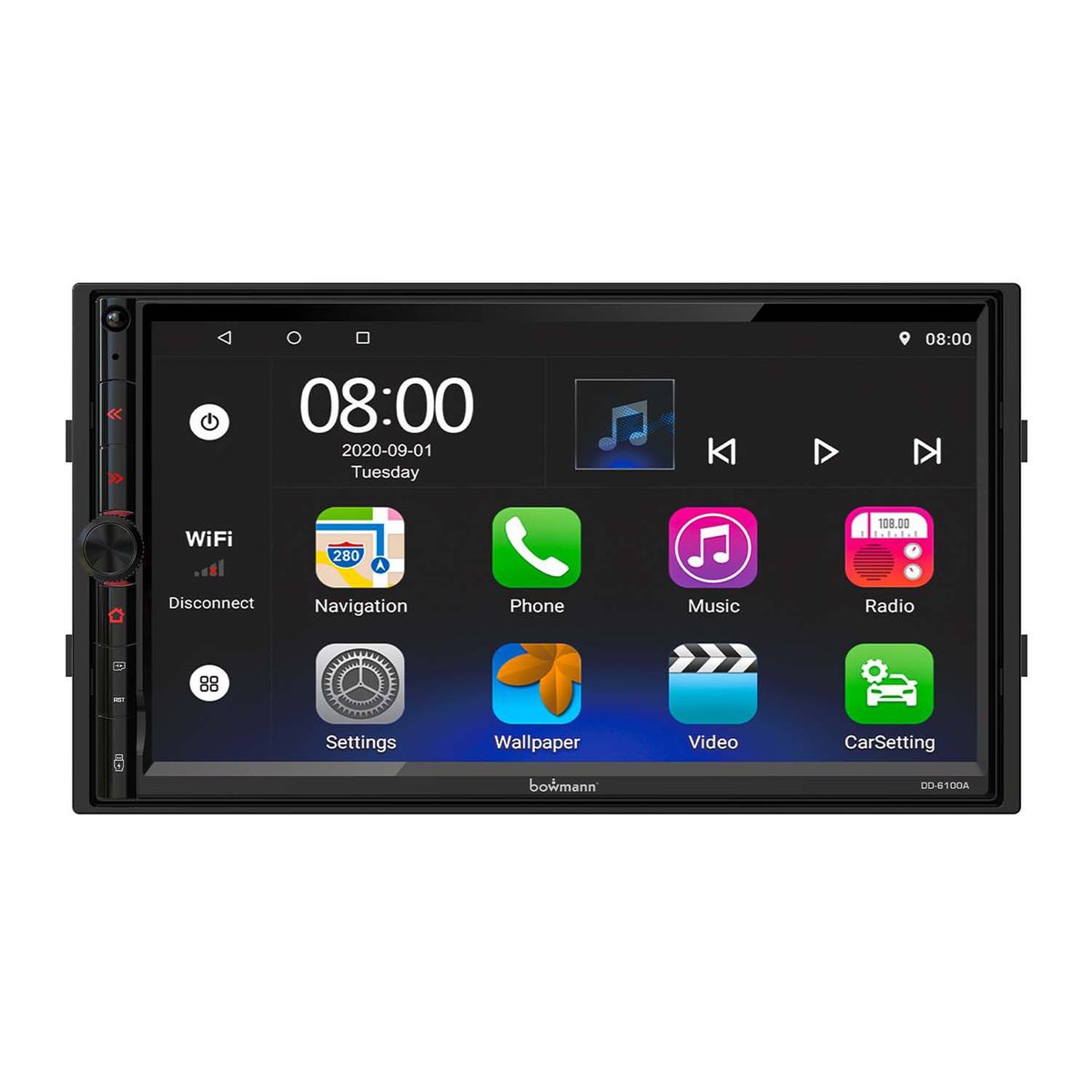 BOWMANN - Autoradio Android 2 Din 7HD 1GB+16GB Wifi Gps