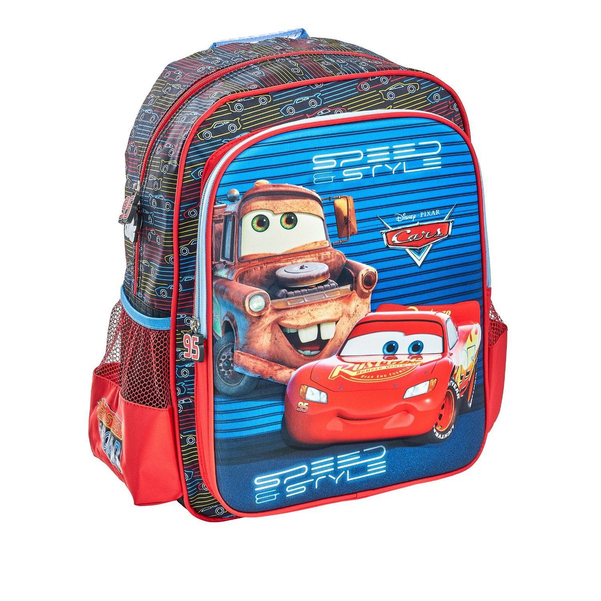 CARS - Mochila Cars 2 Bolsillos Eva 3D