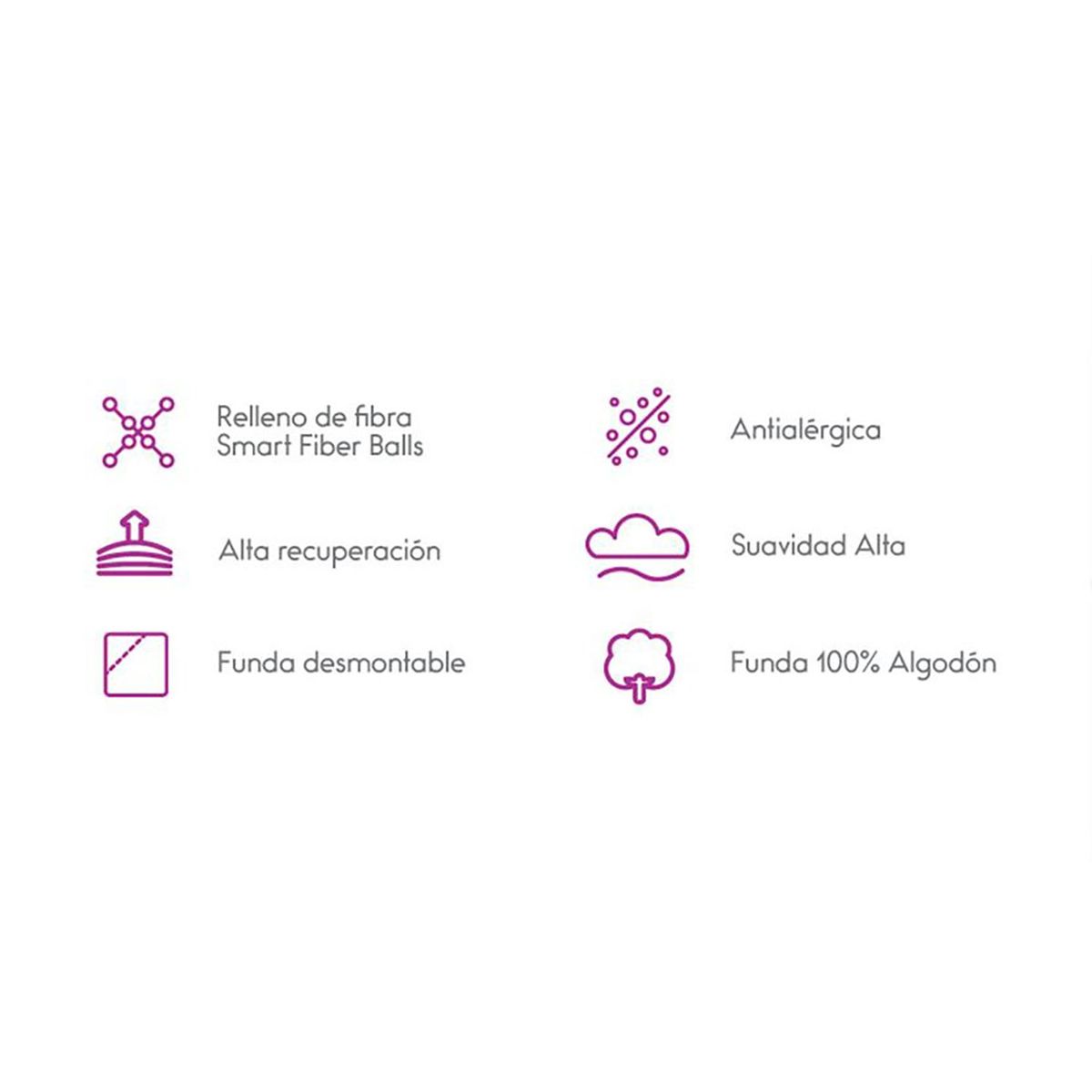 ROSEN - Almohada Extra Americana King 50x90cm