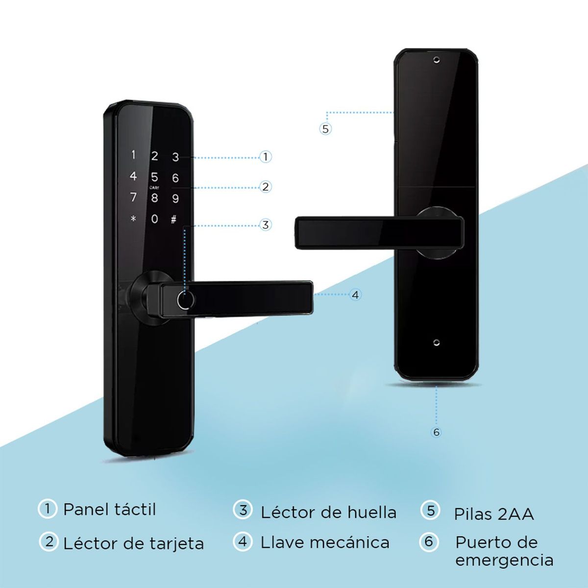 ISMART - Cerradura bluetooth mediana negra (IL31)