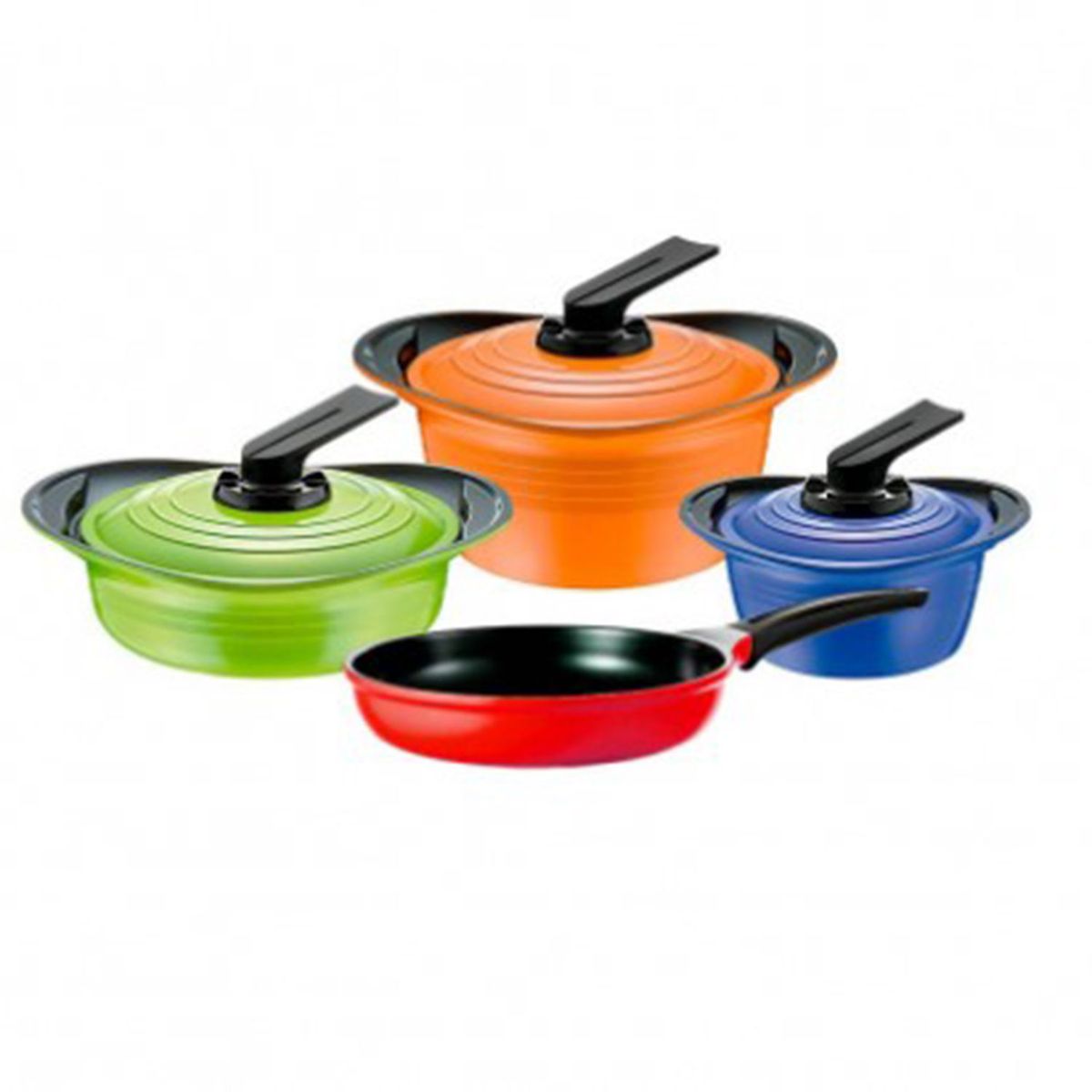 ROICHEN - Juego de Ollas 7 Piezas Ceramica Premium Colores