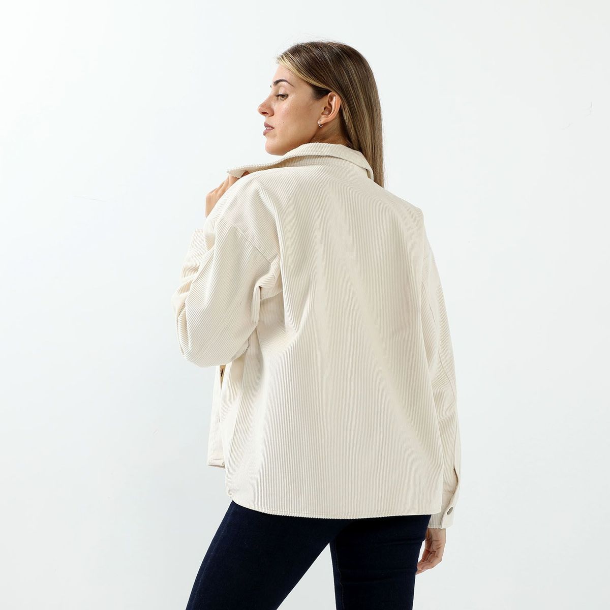 VERO MODA - Camisaco Mujer 100% Algodón Vero Moda
